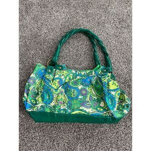 Target green paisley print shoulder bag